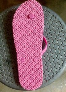 Cute Pink Heart Flip Flops