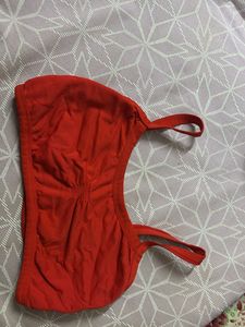 Red Colored Sports Bra