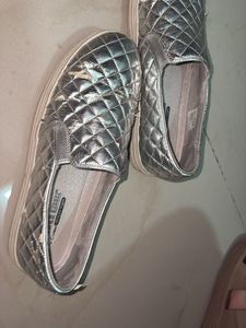 Skechers Silver Casual Shoes