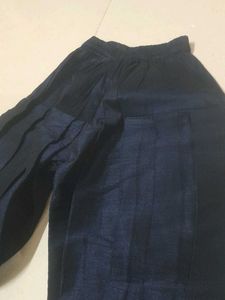 Navy Blue Casual Pants