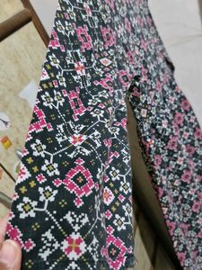 Anouk Printed BLACK kurta For Women