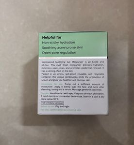 SkinInspired Mattifying Gel Face Moisturizer (50g)