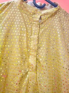 Elegant Gold Sequin Kurti