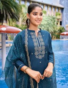 Women's Kurti Set With Pocket