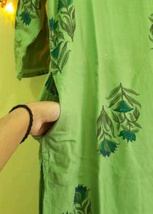 Short Kurta With One Side Pocket💚