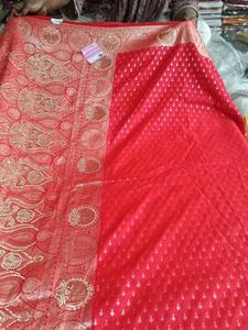 Red Banarasi Saree