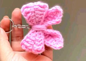 Crochet Bow Keychain 🎀