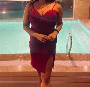 Maroon Party Dress