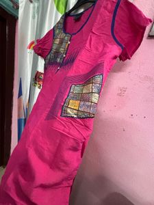Funky Pink Mini Kurti