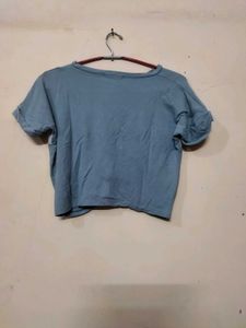 Blue Crop Top