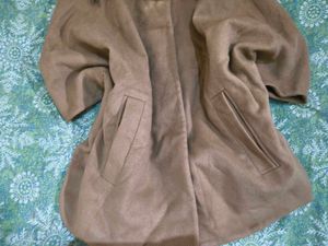 McGinn Wool Cape with Fur Hood