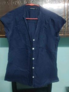 Navy Blue Half Shirt