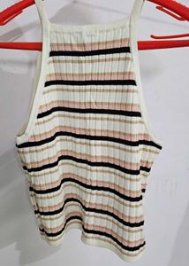 Striped Knit Tank Top
