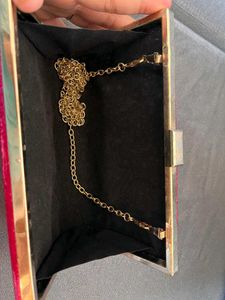 Pink Metallic Clutch