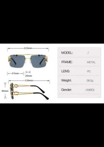 Gold Accent Gradient Lens Sunglasses