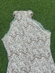 Sexy White Lace Party Dress - XS