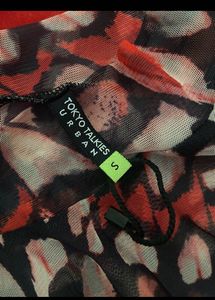 Tokyo Talkies Women Red Regular Printed Tops