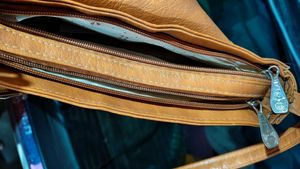 Vintage Brown Leather Shoulder Bag