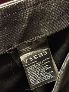 H&amp;M Faux Leather Split Hem Pants