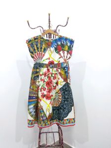 Vintage Multi Printed Mini Dress