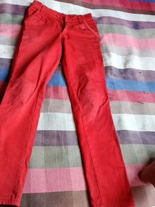 Red Girls&#39; Pants