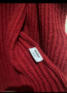 Red knit Cardigan