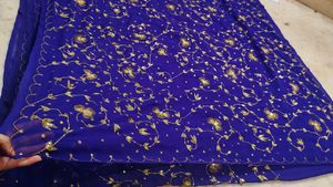Elegant Purple aari tari work Saree