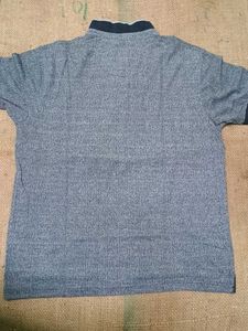 Patterned Grey Polo Shirt