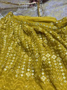 🔥Golden mustard Lehnga🥻