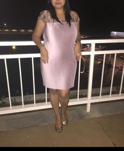 Pleated Dress with Floral Detail