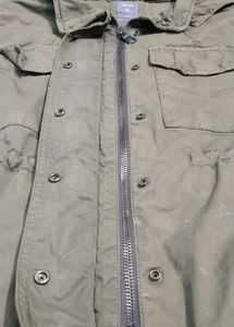 Hooded Military Style Jacket