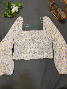 Floral Print Crop Top