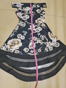 Off Shoulder Cute Flower Print Dress