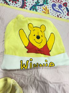 0-3 Months Baby Romper , 2 Caps