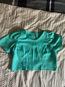 Cute Teal Crop Top
