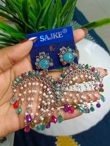 Multicolor Oxidised Earrings