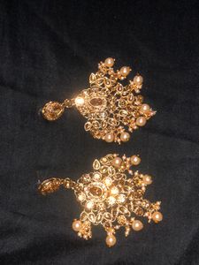 Bridal Set Long And Short Necklace, Earing, Nath, Mang Tika, Side Tika, Rings Totally New Never Used🥰