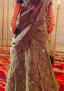 Modern Olive Color Lehenga - Once Worn, Very Good