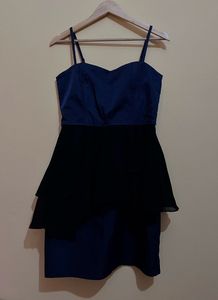 Blue Bustier Layered Dress