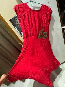 Festive Gown With A Cute Embroidery