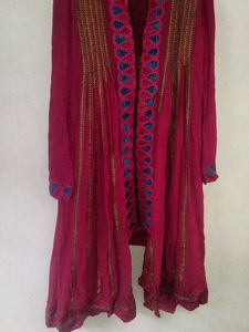 Elegant maroon Kurta♥️