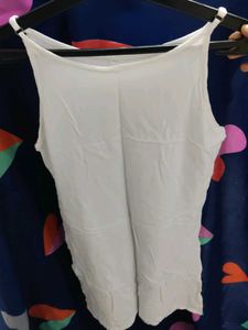 White Sleeveless Kurti