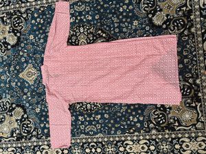 Pink Printed Kurta