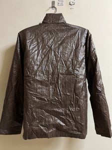 Shinny Brown High Neck Jacket💖