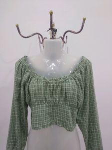 Checkered Crop Top