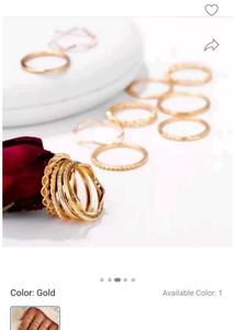 Set Of 5 Finger Ring