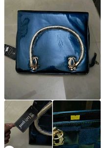 Blue Hand Bag New With Tag