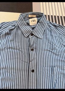 New ZARA Mens Shirt Half Sleeve Original Branded