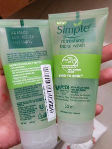 Simple Facewash Samples (Pack Of 2)(each 50ml)