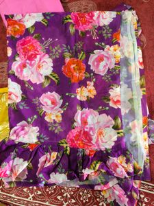 Frill Style Party Wear Saree